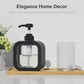 Premium Square Liquid Soap Dispenser Modern Refillable Pump Bottle