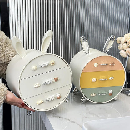 Luxury Bunny Drawer Organizer Cabinet for Vanity