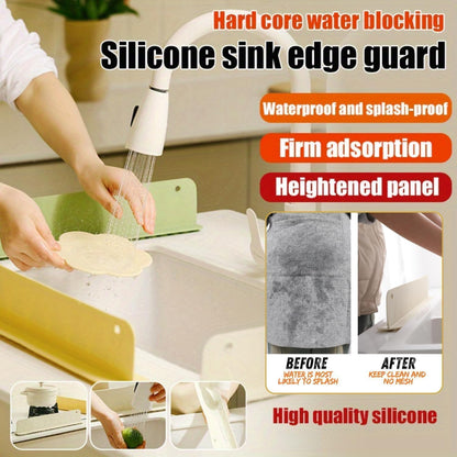 Luxury Suction Sink Water Blocking Plate | Kitchen Sink Splash Guard