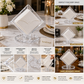 Premium Crystal Clear Acrylic Napkin Holder with Drip Tray – Modern Tabletop Tissue Dispenser