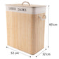 Luxury Bamboo Laundry Hamper with Lid & Removable Liner