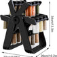 Rotating Spice Rack Organizer with 18 Spice Jars, Removable Countertop Spice Rack, 360° Rotating Ferris Wheel