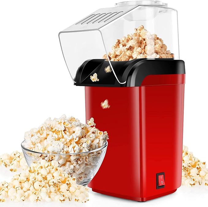 Electric Popcorn Maker Hot Air Popcorn Machine for Home Use