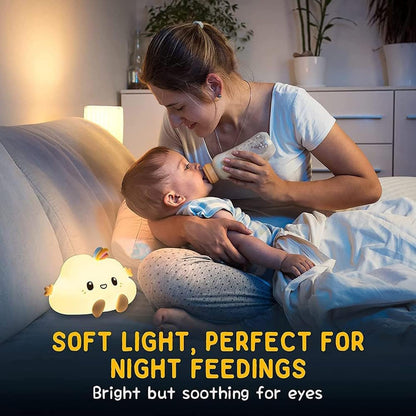 Cute Cloud Night Lamp Soft LED Bedside Light for Kids & Home Décor