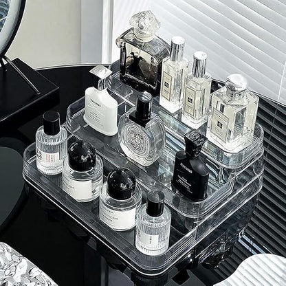 Luxury Acrylic Perfume & Skincare Display Organizer Tray