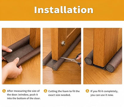 Door Draft Stopper Under Door Noise & Dust Blocker