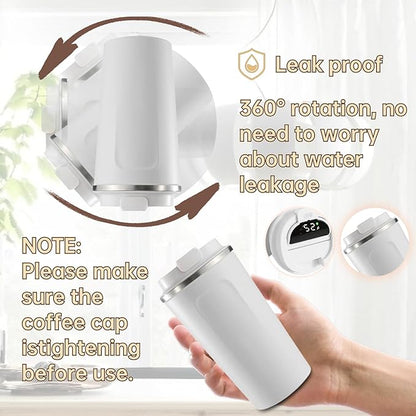 Smart Temperature Display Coffee Mug – Stainless Steel Thermal Cup