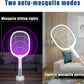 Electric Rechargeable Mosquito Swatter with Base Portable Bug Zapper