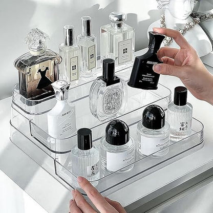 Luxury Acrylic Perfume & Skincare Display Organizer Tray