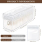 Clear Jewellery Organizer Box with 20 PVC Resealable Zip Bags – Compact Storage for Rings, Earrings, Necklaces & Accessories