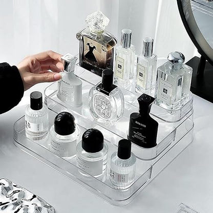 Luxury Acrylic Perfume & Skincare Display Organizer Tray
