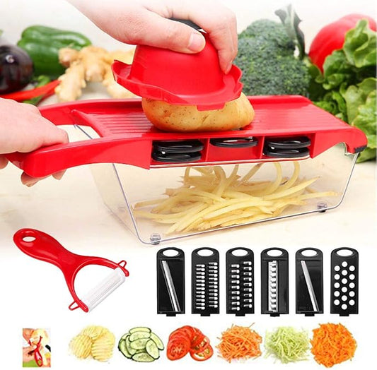 6 in 1 Multi-function Vegetable Mandoline Slicer