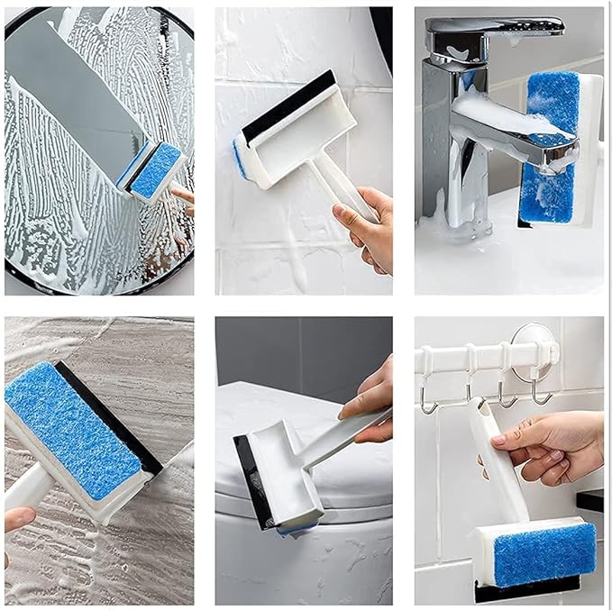 Window and Mirror Cleaning Wiper for Streak-Free Glass