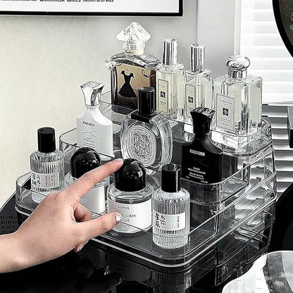 Luxury Acrylic Perfume & Skincare Display Organizer Tray
