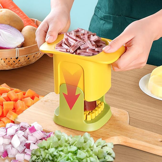 2-in-1 Vegetable press Chopper Dicing & Slitting Kitchen Chopping