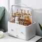 Acrylic Double Door Cosmetic Organizer Makeup Storage Box