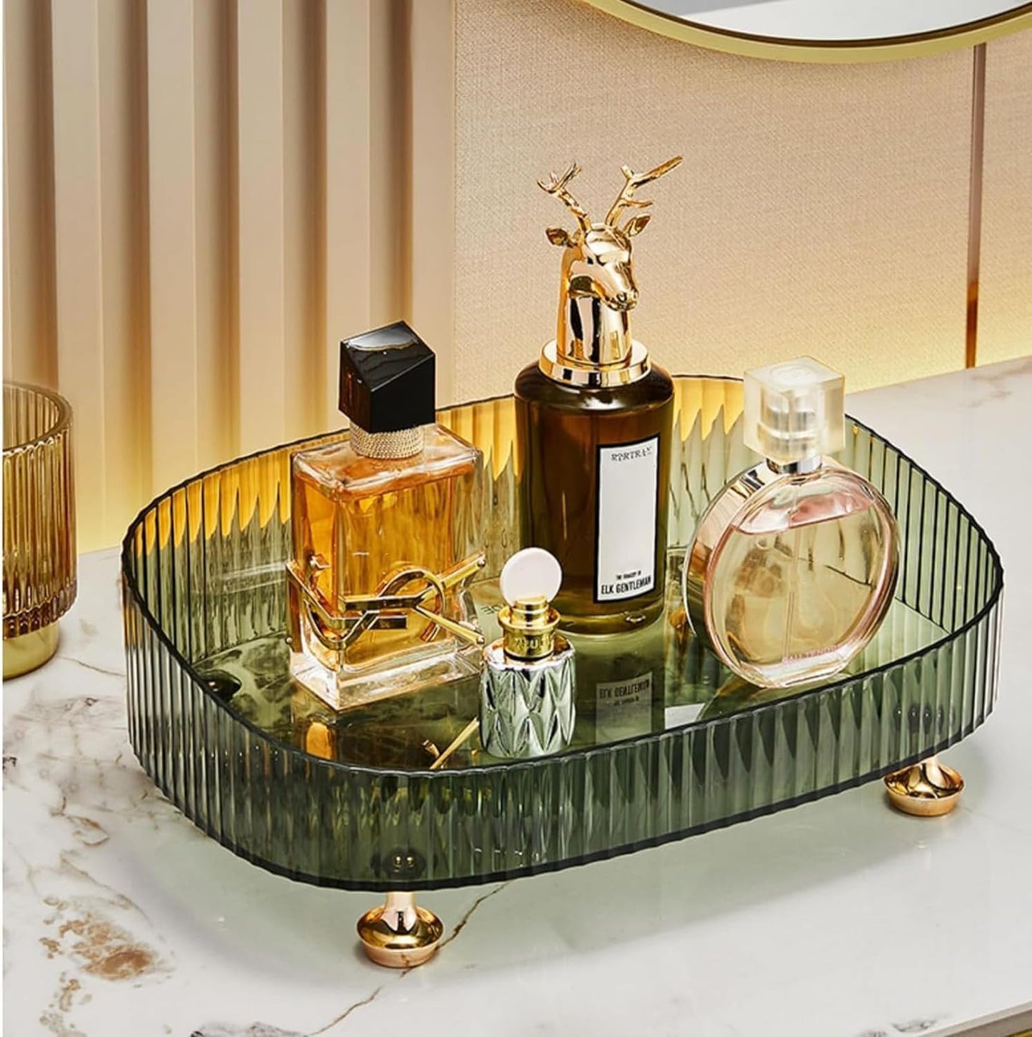 Acrylic Vanity Tray – Perfume & Cosmetic Organizer