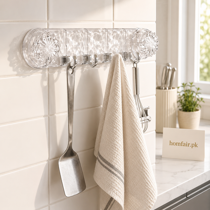 Luxury Crystal Wall Mounted Kitchen Hook Rack (1 Piece)