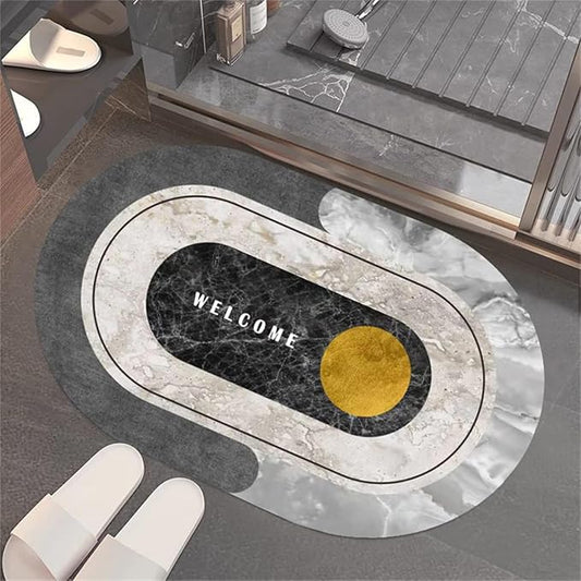 Welcome Mon Mat for Home Entrance Non-Slip Door Mat for Indoor & Outdoor Use