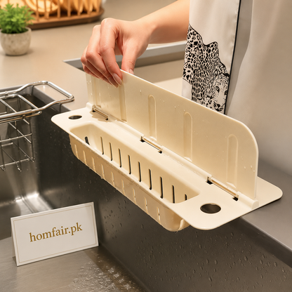 Multi-Purpose Sink Splash Guard & Dish Drying Organizer