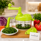 Premium Manual Rotary Food Chopper – Multi-Purpose Vegetable & Herb Cutter