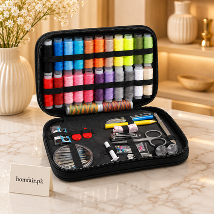 All-in-One 98pcs Sewing Kit with Zipper Case 24 Thread Colors & Complete Repair Tools