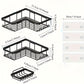 No-Drill Corner Shower Caddy Set Waterproof Bathroom Organizer Rack