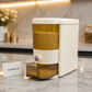 Airtight Rice & Grain Storage Dispenser with Collection Tray