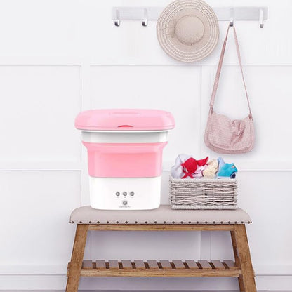 Mini Foldable Washing Machine Portable Laundry Washer for Home and Travel