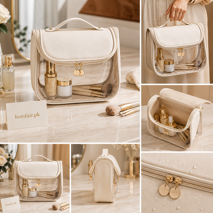 Luxury Transparent Travel Makeup Organizer Bag