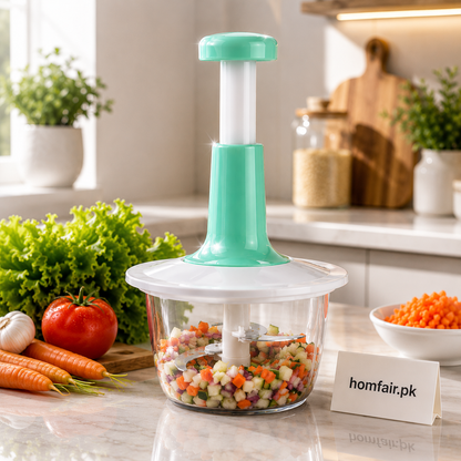 Multifunction Hand Food Chopper with Stainless Steel Blades