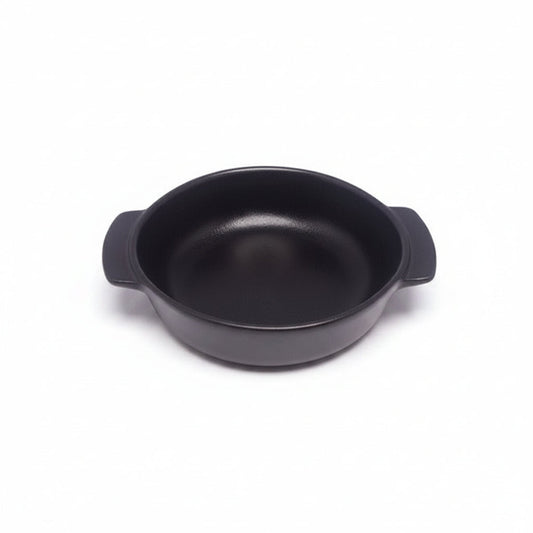 Danny Home Contemporary 8-Inch Matte Black Serving & Bakeware Dish with Refined Side Handles