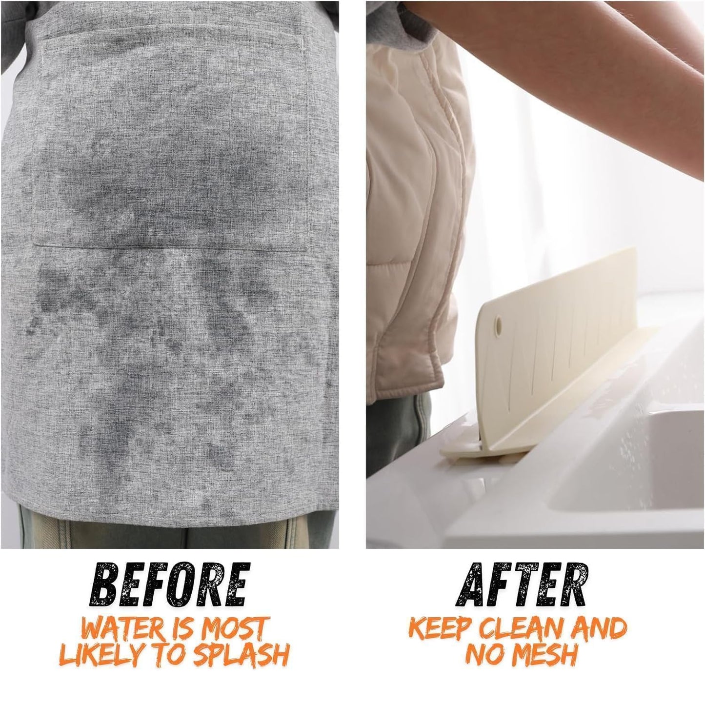 Luxury Suction Sink Water Blocking Plate | Kitchen Sink Splash Guard