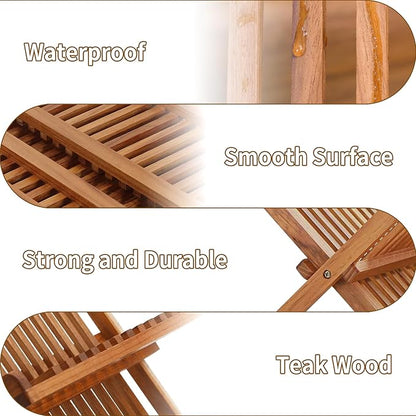 Foldable Bamboo Dish Rack, Kitchen Countertops, Wooden Plate Holder, Dish Drying Organizer.