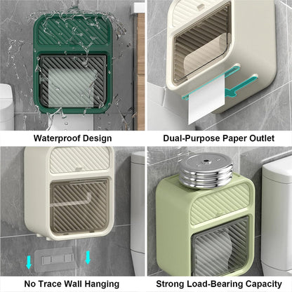 Wall Mounted Tissue Holder with Storage Drawer