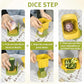 2-in-1 Vegetable press Chopper Dicing & Slitting Kitchen Chopping