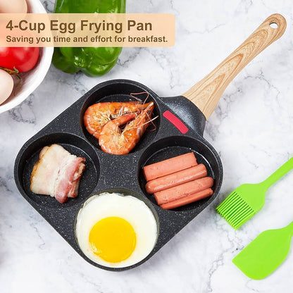 Nonstick Portion Frying Pan Multi Section Egg & Breakfast Pan