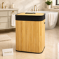 Luxury Foldable Bamboo Laundry Hamper with Lid