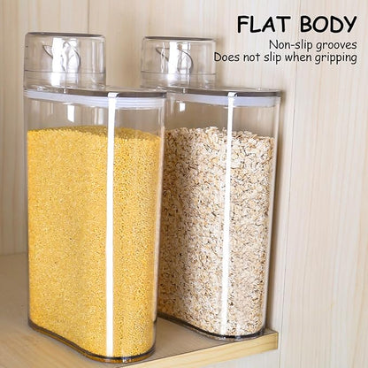 Transparent Air Tight Laundry Detergent Storage Detergent Dispenser with Measuring Cup