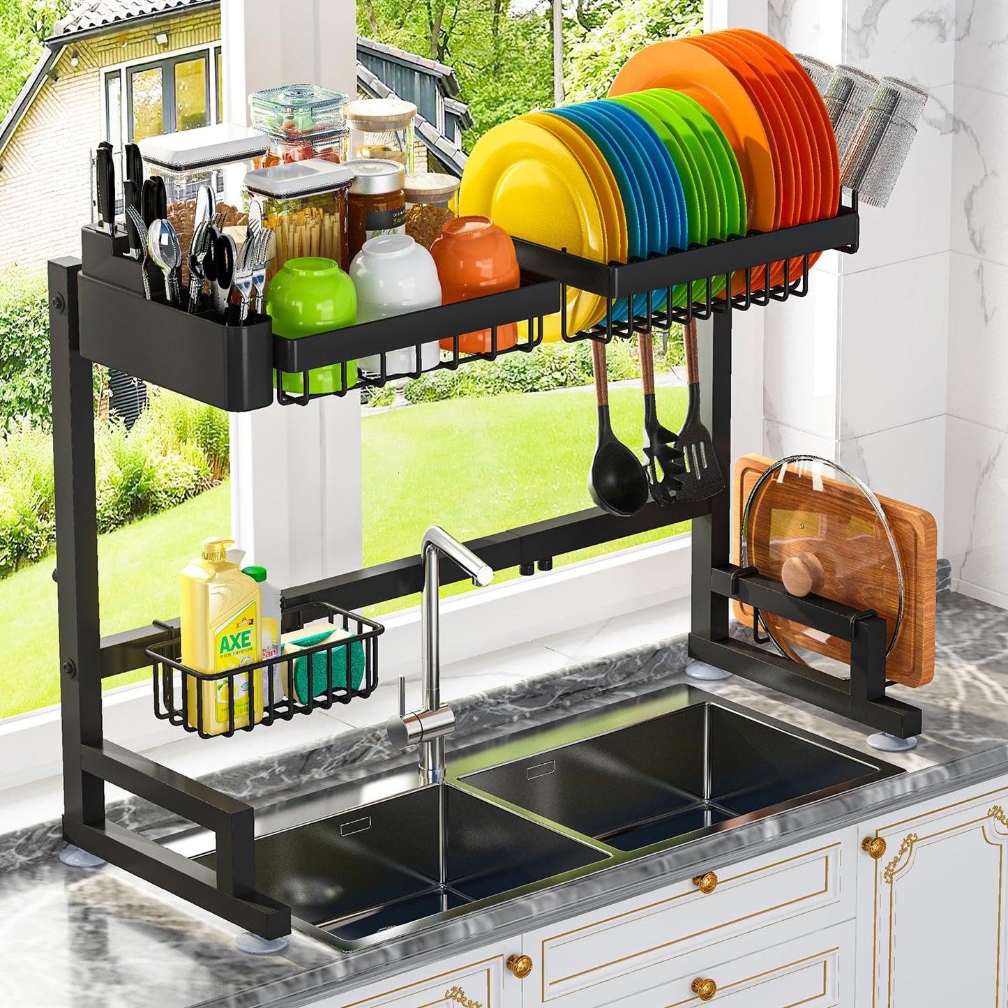 Over The Sink Rack for Kitchen Organization and Storage