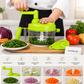 Premium Manual Rotary Food Chopper – Multi-Purpose Vegetable & Herb Cutter