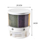 10 KG Rotating Food Storage Rice Bucket Cereal Dispenser Container Organizer