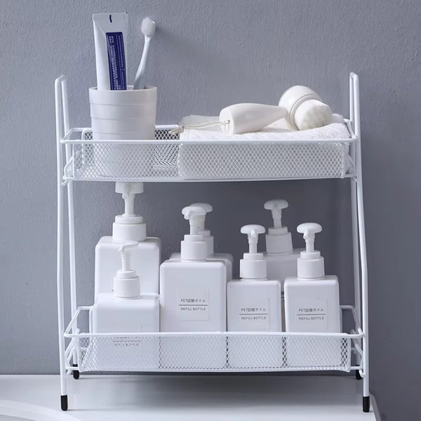 2 Layer Metal Stand Multi-Purpose Organizer