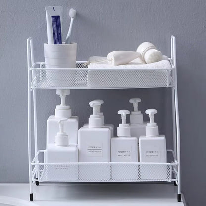 2 Layer Metal Stand Multi-Purpose Organizer