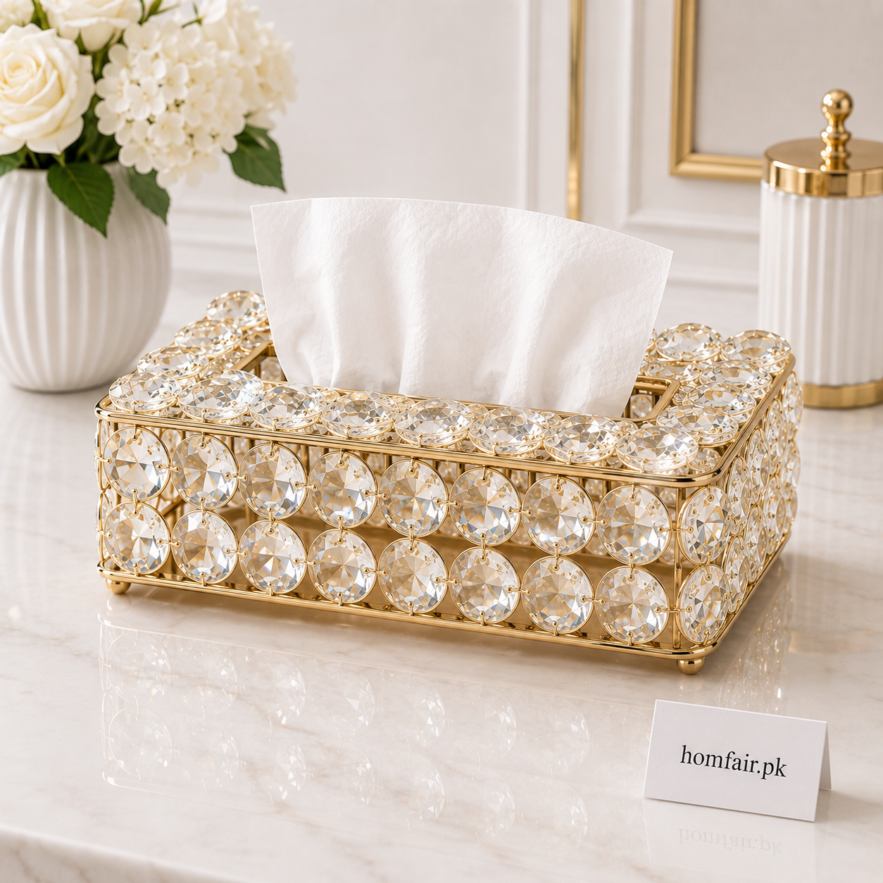 Premium Plastic Nug Modern Decorative Tissue Box