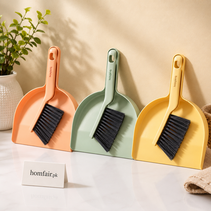 Mini Dustpan & Brush Set Handheld Cleaning Brush with Dustpan