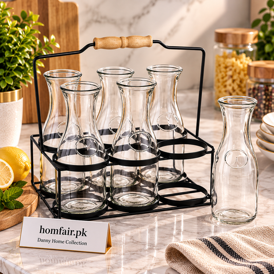 Danny Home Luxury Glassware Collection – 6-Piece Drinking Glass Set, 520ml Premium Beverage Tableware