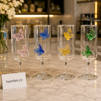 Luxury Butterfly Glass – Premium Decorative Drinkware