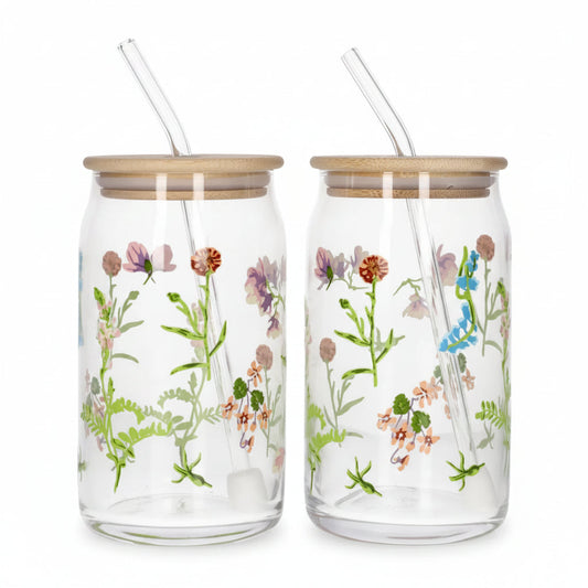 Danny Home Premium 2-Piece Straw Glass Set 500ml for Elegant Everyday Dining & Entertaining