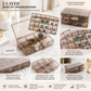 2-Layer Jewelry Organizer Box with Removable Tray Transparent Storage Case